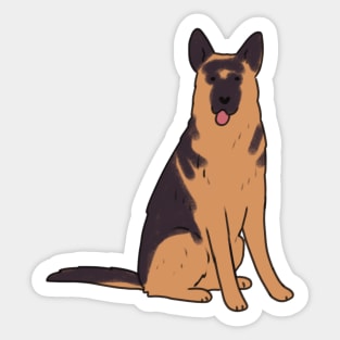 german shepherd dog Sticker